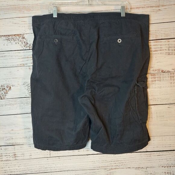 Retreat Men's Elastic Waist Drawstring Black Shorts sz 42 - Picture 5 of 11